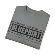 Motivational Blueprint T-Shirt - Unisex Garment-Dyed Tee