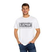 Blueprint Success Inspirational T-Shirt | Unisex Garment-Dyed Tee