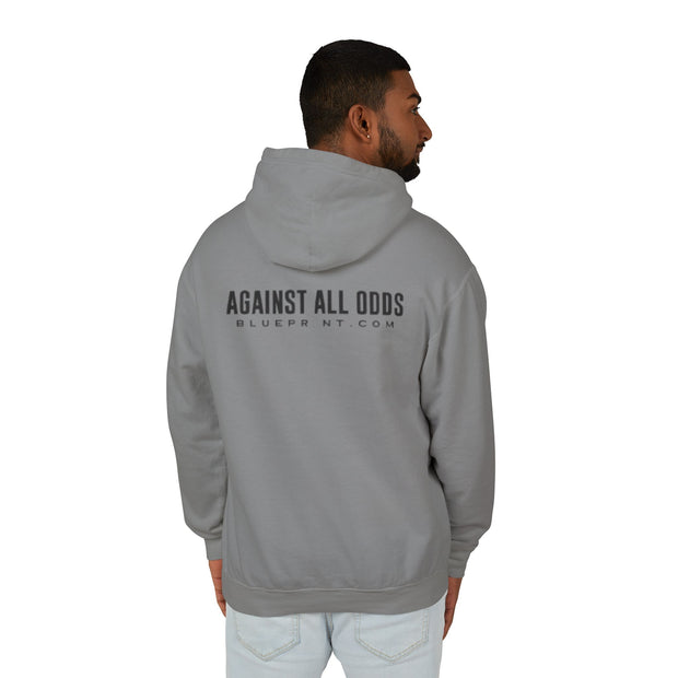 Inspirational Unisex Lightweight Hooded Sweatshirt - 'Against All Odds'