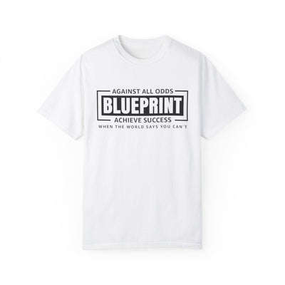 Blueprint Success Inspirational T-Shirt | Unisex Garment-Dyed Tee