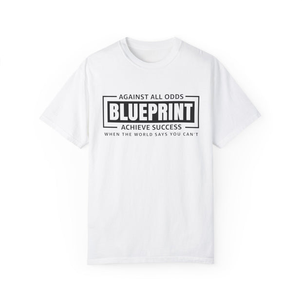 Blueprint Success Inspirational T-Shirt | Unisex Garment-Dyed Tee