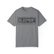 Motivational Blueprint T-Shirt - Unisex Garment-Dyed Tee