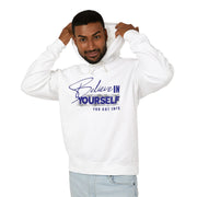 Believe in Yourself Unisex Lightweight Hooded Sweatshirt - Motivational Casual Wear