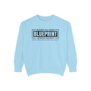 Motivational Unisex Sweatshirt - 'Against All Odds' Blueprint Design