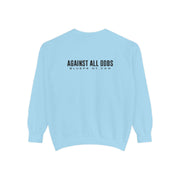 Motivational Unisex Sweatshirt - 'Against All Odds' Blueprint Design
